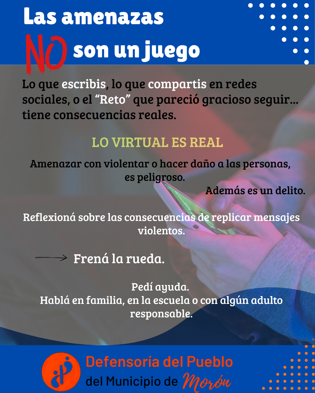 Frenar la Rueda! Recomendación ante los casos de amenazas en escuelas